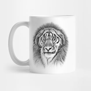 abstract graphic lion art Mug